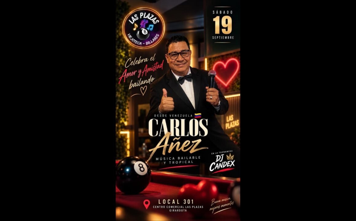 Celebra Amor y Amistad bailando en Las Plazas junto a Carlos Añez